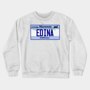 Edina License Plate Crewneck Sweatshirt